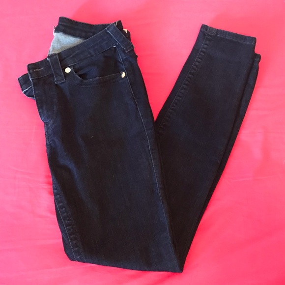 True Religion Dark Denim Swarovski Crystal Jeans - Picture 2 of 6